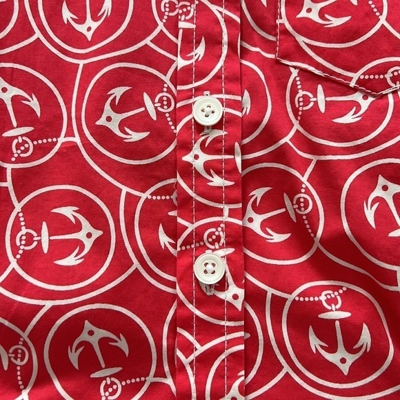 L.L. Bean Woman’s Button Shirt with Anchors Size XS - Picture 2 of 7